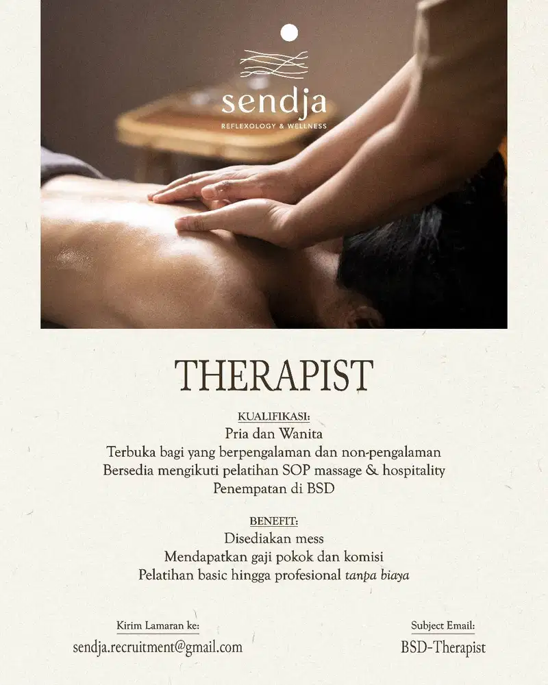 THERAPIST | TERAPIS | SPA MASSAGE