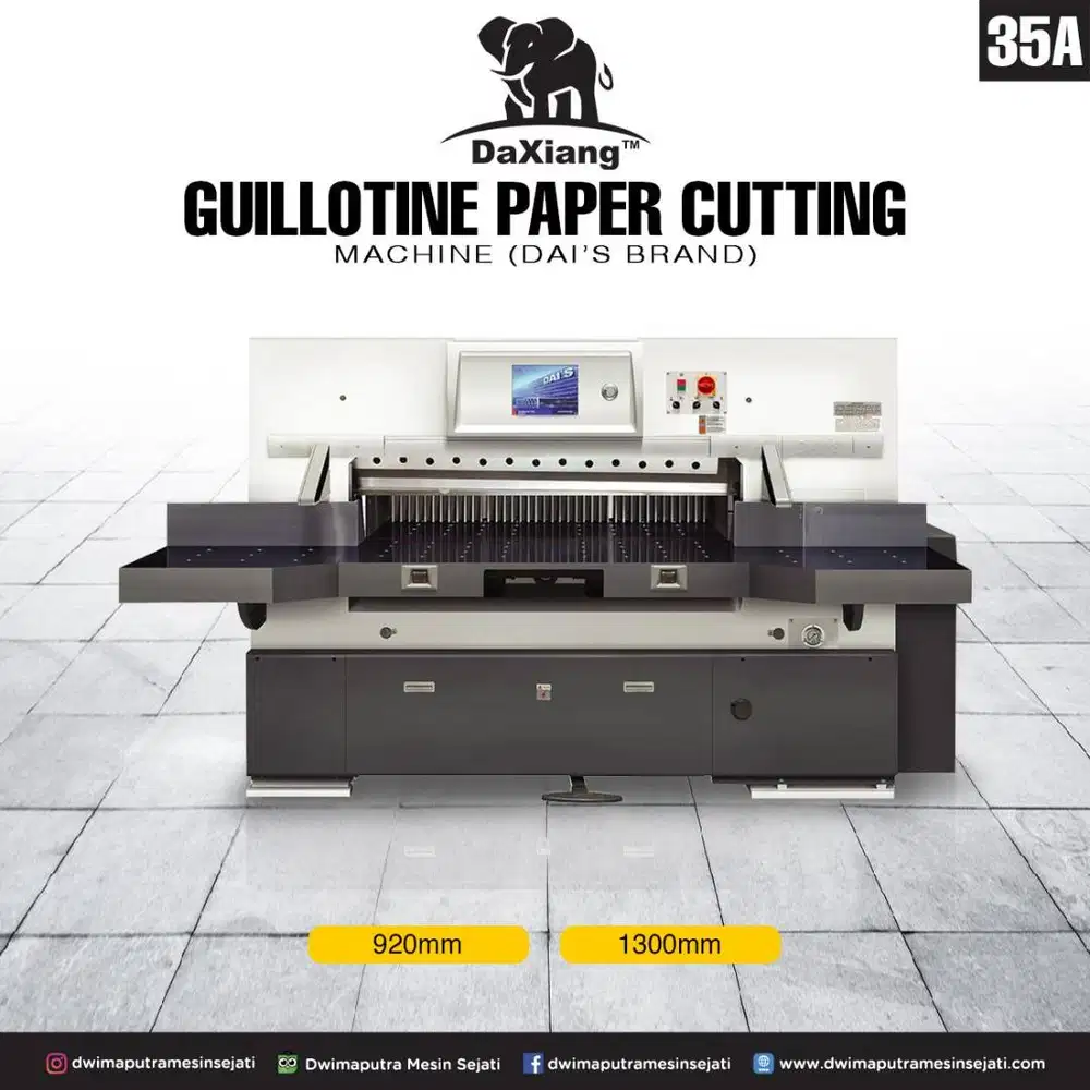 Mesin Potong Otomatis / Guillotine Paper Cutting Machine