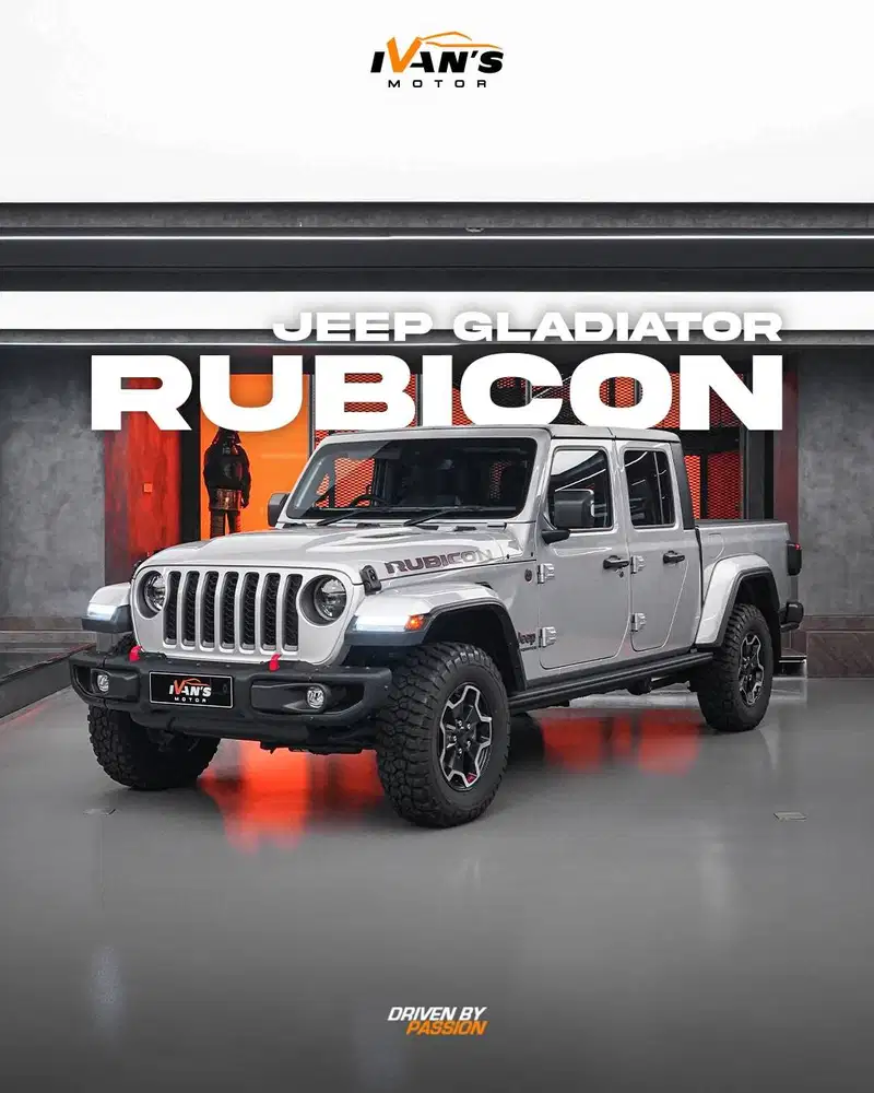 JEEP WRANGLER RUBICON GLADIATOR 2025 SILVER ON BLACK 4x4 Double Cabin
