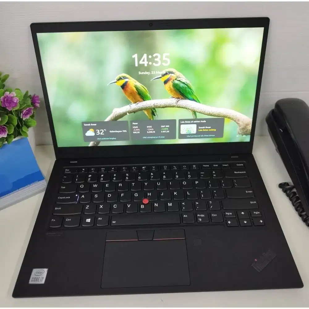 LENOVO THINKPA X1 CARBON G7 CORE I7 GEN8 16/512 LAYAR 14 INCH FHD *SNT