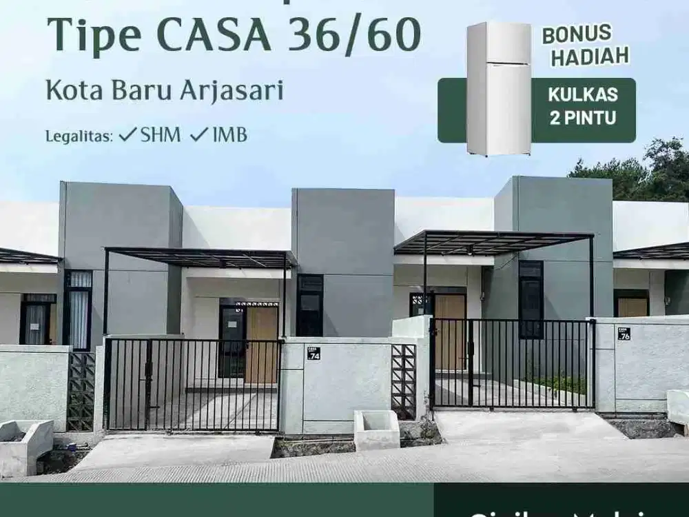 Casa 36/60. Cicilan 1,4 juta. Arjasari Banjaran