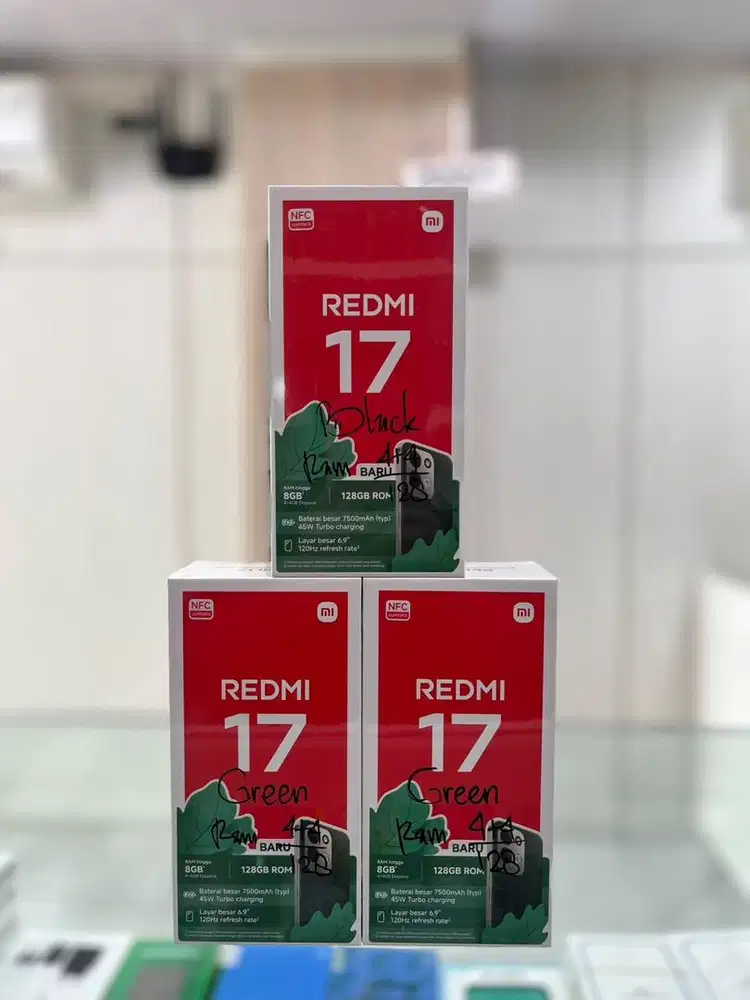 HP Baru...Xiaomi Redmi 17 4G 4/128 Grs Resmi (Black,Green,Purple)