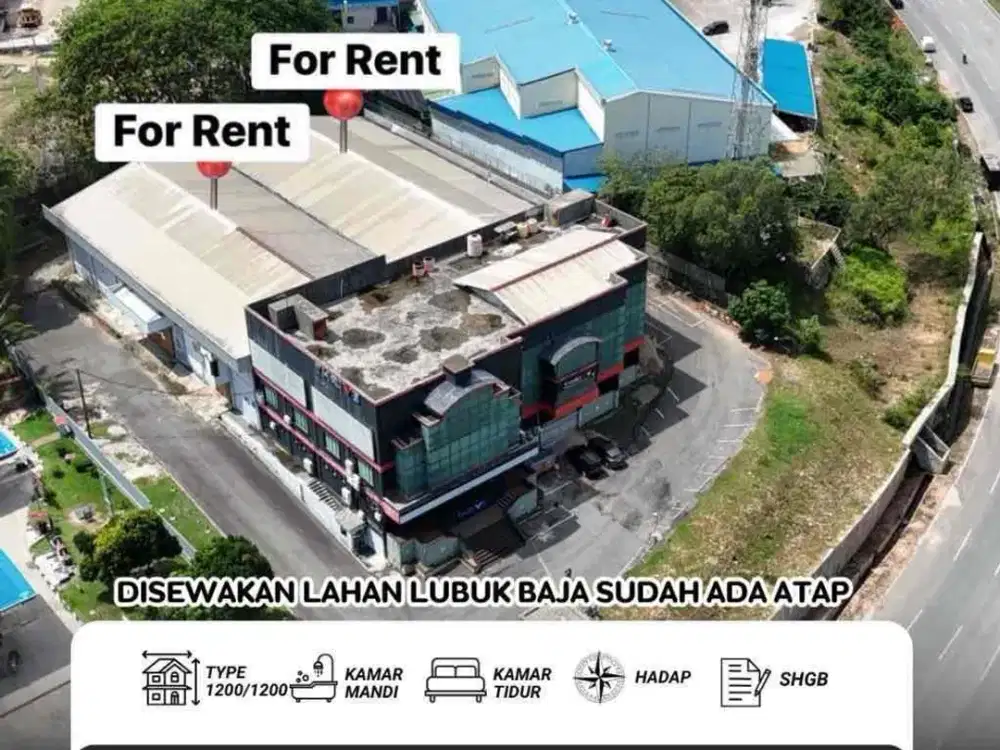 Disewakan Lahan Di Lubuk Baja Sudah Atap