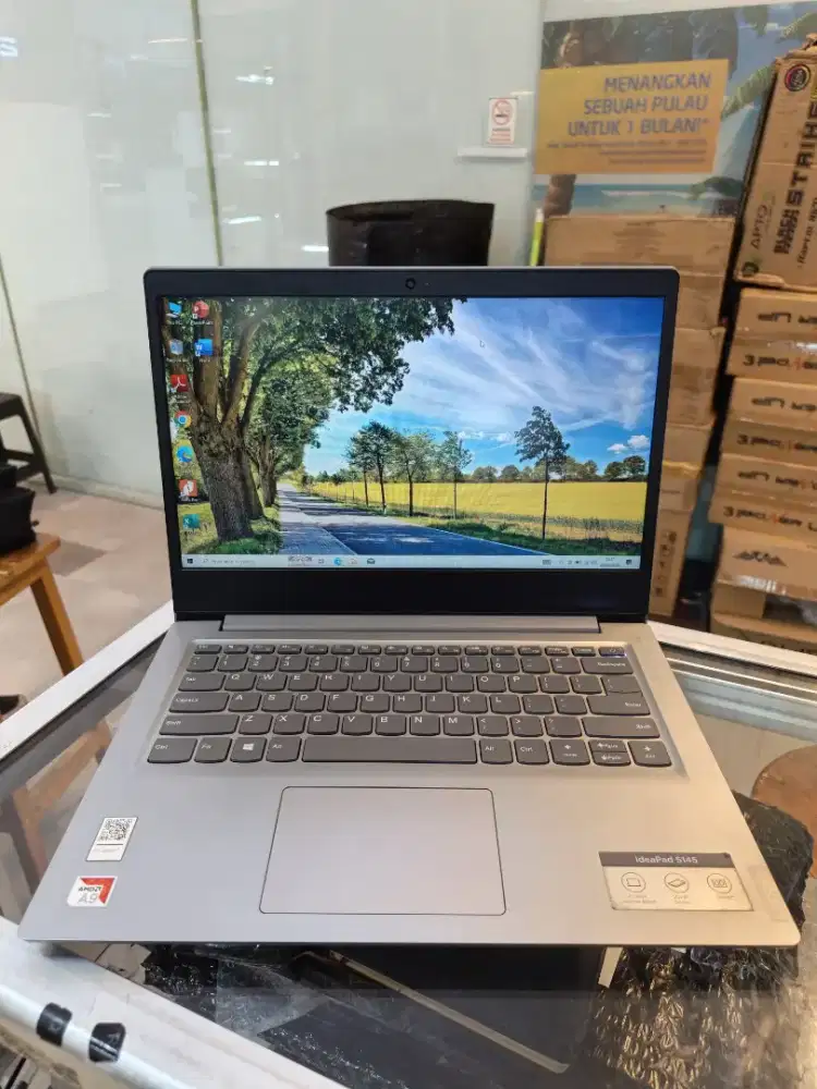 jual Lenovo Ideapad S145 AMD A9 ram 8 GB SSD mvme 256 GB no lemot