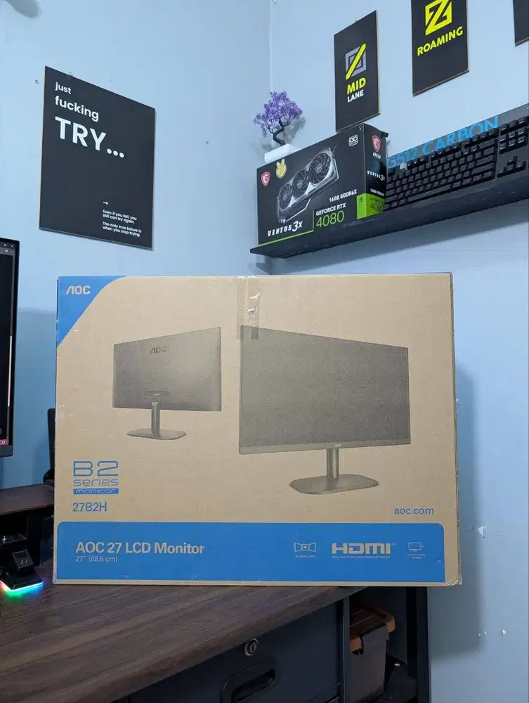 Monitor AOC 27B2H FHD 75Hz Fullset