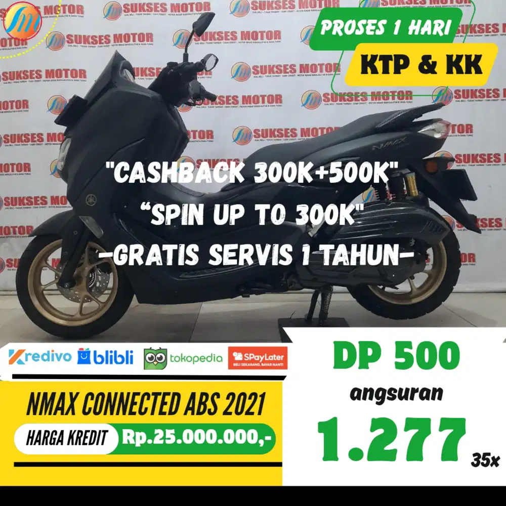 DP PROMO 500RIBU YAMAHA NMAX CONNECTED ABS 2021 ANGSURAN SANGAT RENDAH
