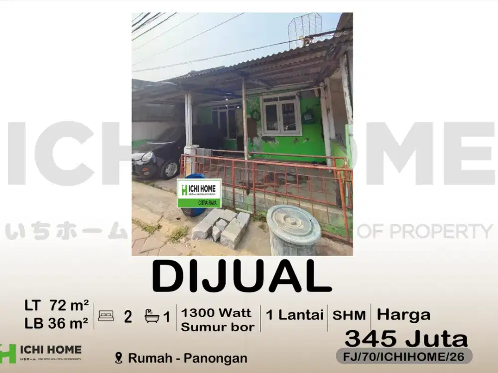 Dijual Rumah Siap Huni Sudah SHM di Panongan Tangerang Dekat dengan Citra Raya