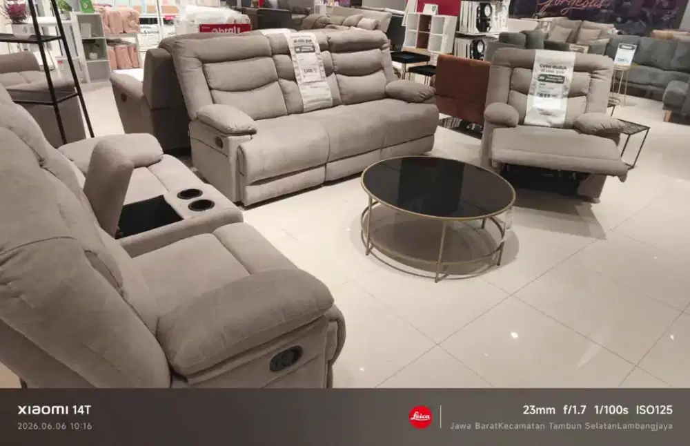 JUAL MURAH SOFA SET FABRIC