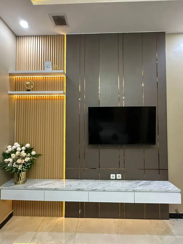 Backdrop TV Premium Mewah Sidoarjo Surabaya Free Survey