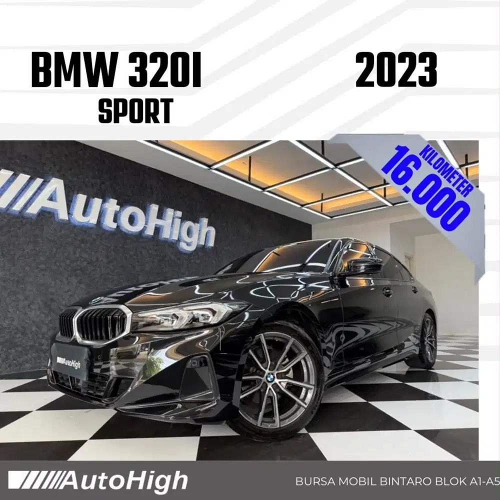 DP10% [Km16.000] 320i M-Sport 2023 Black Reg 2022 #AUTOHIGH