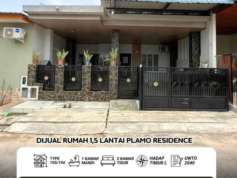 Dijual Cepat Rumah 1,5 Lantai Plamo Residence Siap Huni