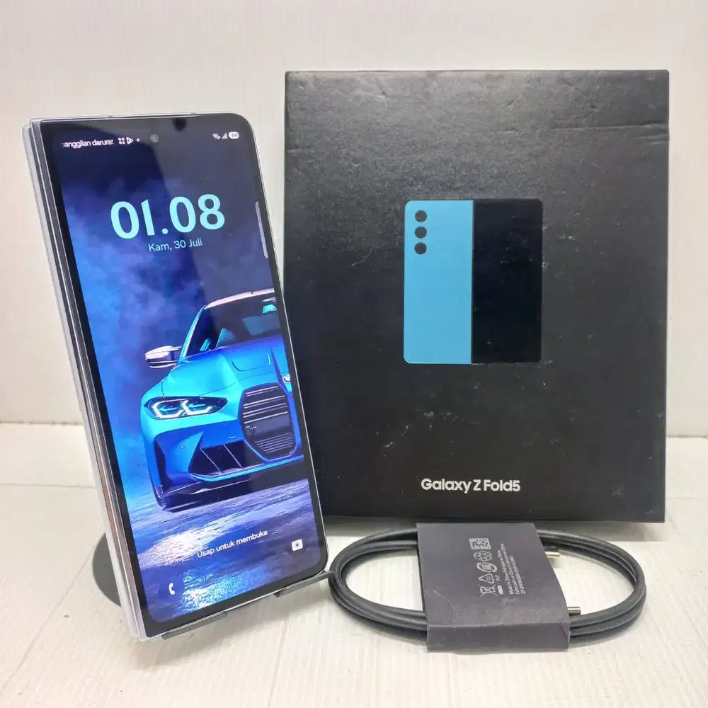 HOT SALE SAMSUNG GALAXY Z FOLD 5 5G 12/512 BLUE EX SEIN NO MINaUS FULL