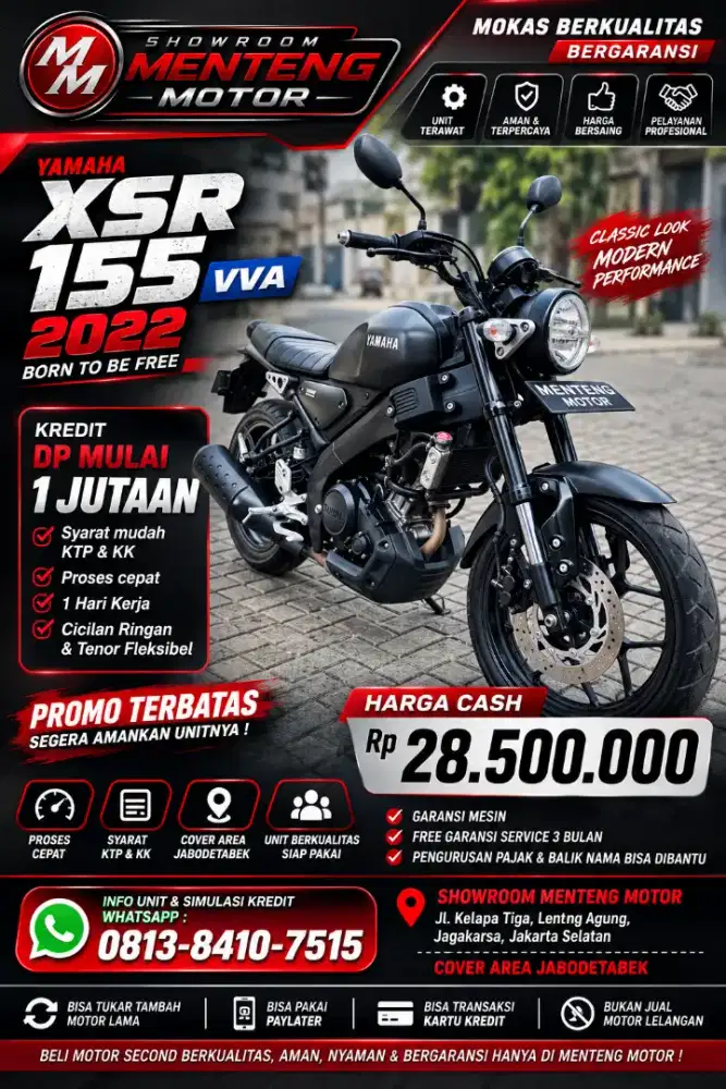 XSR 155VVA DIJUAL CASH ATAU KREDIT