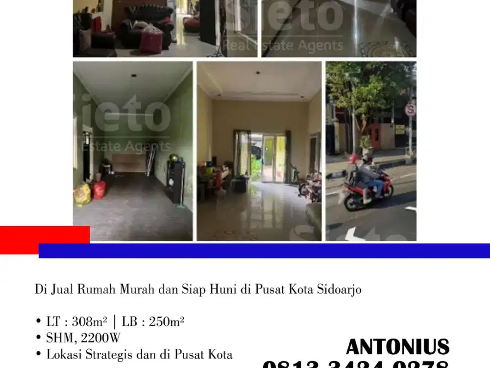 Di Jual Rumah Murah dan Siap Huni di Pusat Kota Sidoarjo