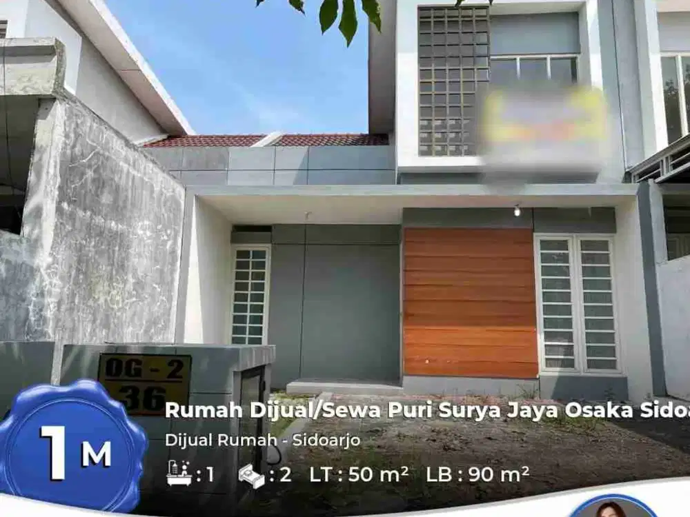 murah Dijual/ disewa  Rumah Puri Surya Jaya Osaka Sidoarjo