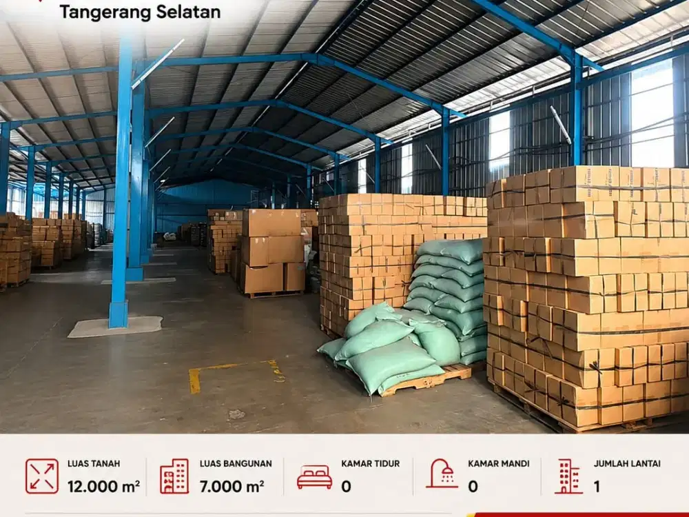 Dijual Tanah dan bangunan Pabrik
