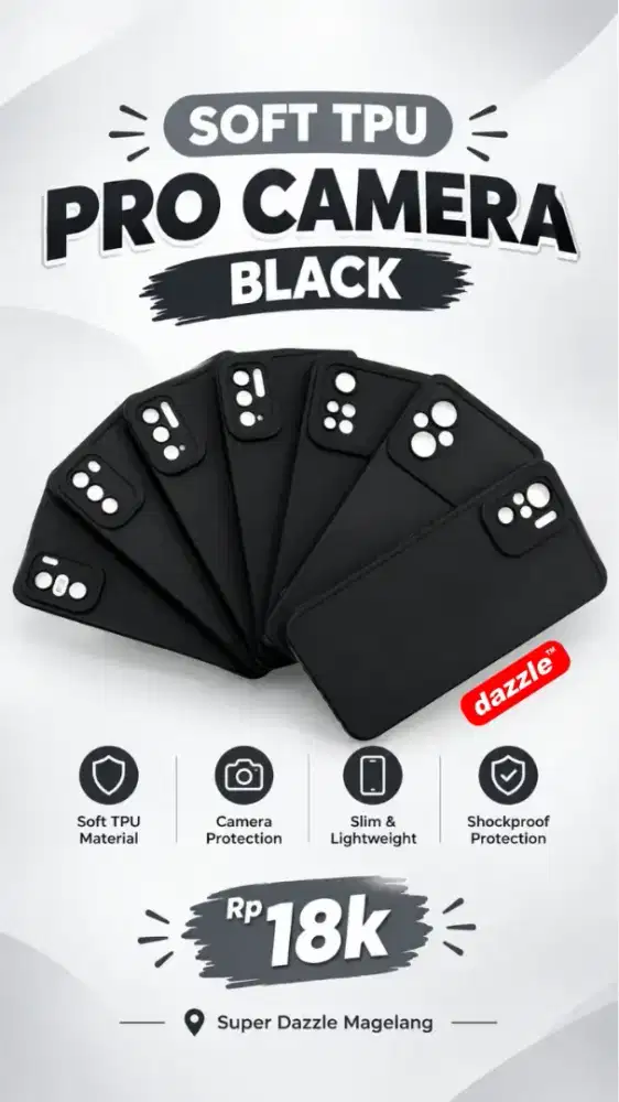 Soft Tpu Pro Camera Black