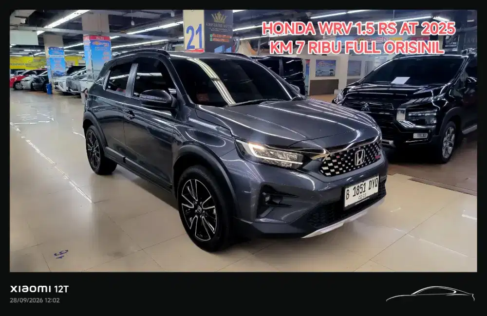 km 7 ribu HONDA WRV 1.5 RS AT 2025 FULL ORISINIL