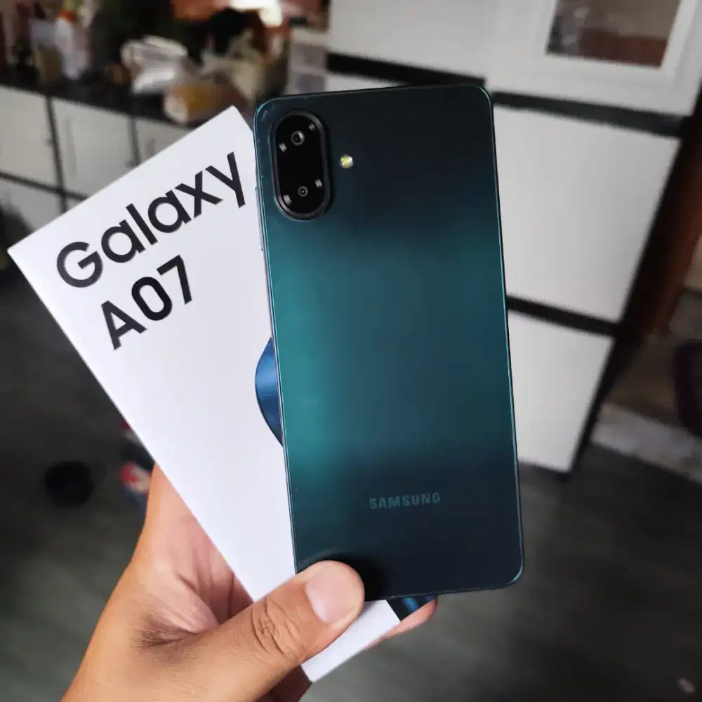 Samsung A07 hijau 4/64 fullset mulus no minus