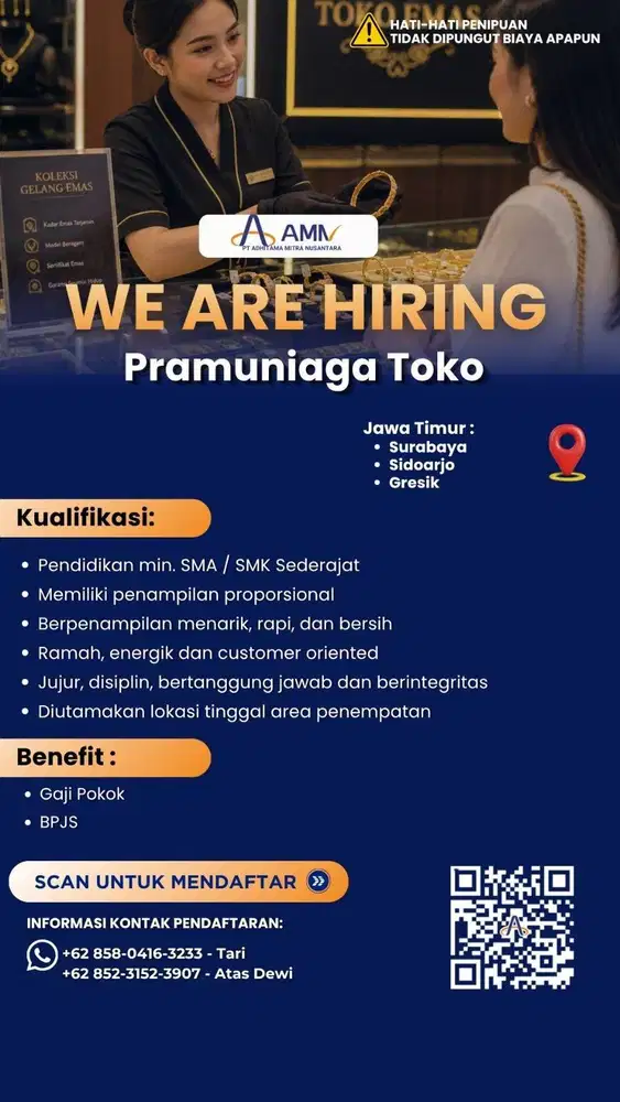 lowongan kerja area surabaya & sekitarnya