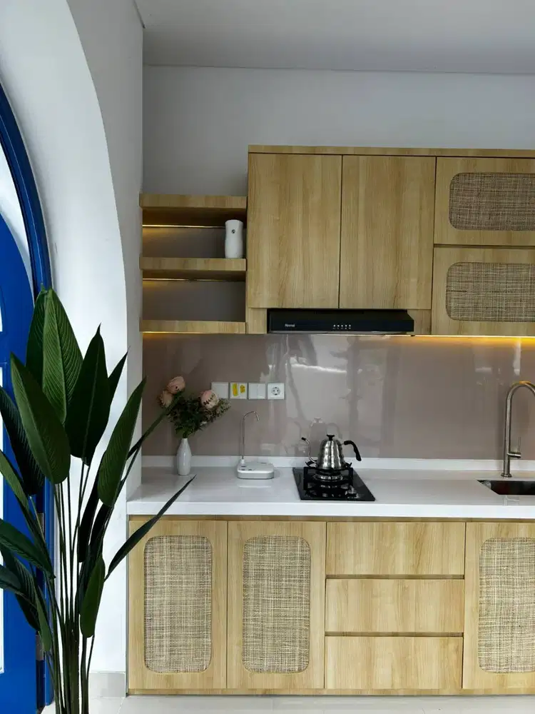 Kitchen Set Kombinasi Rotan Cakep Sidoarjo Surabaya Free Survey