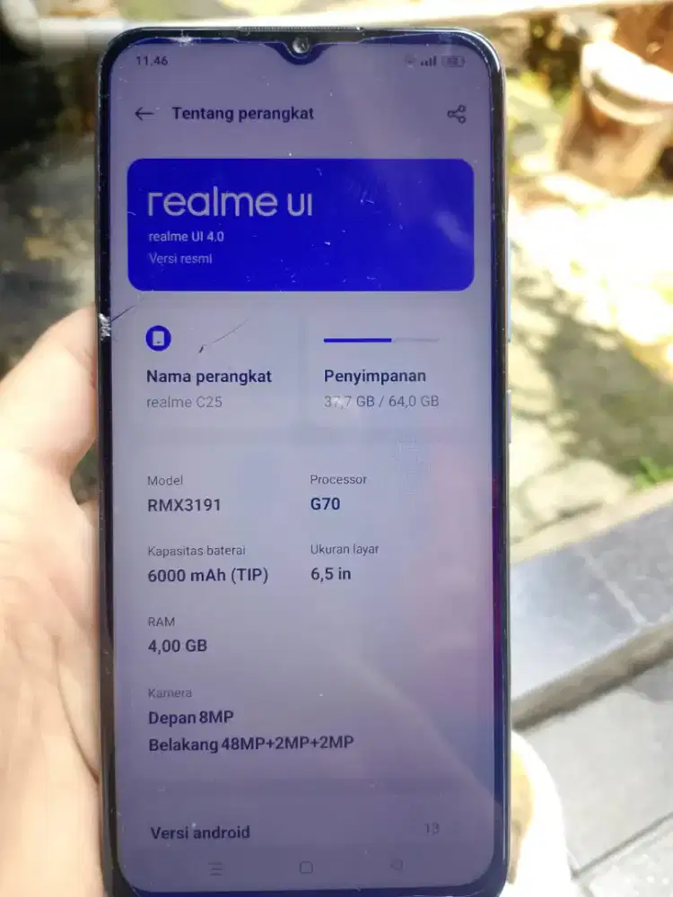 Realme C25 RAM 4/64 HP + CASAN
