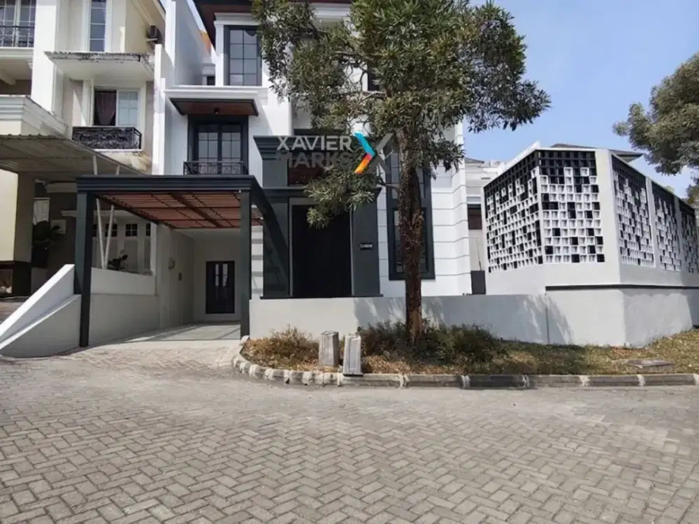 DIJUAL Rumah Hook Mewah 2Lt Semi Furnish Ada Private Pool Siap Huni Lingkungan One Gate System dan CCTV Dekat Bandara dan Akses Tol di Citra Garden