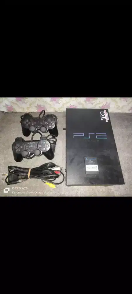Jual PS 2 fat + mc boot + stick 2