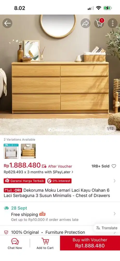 Drawer lemari laci merk dekoruma