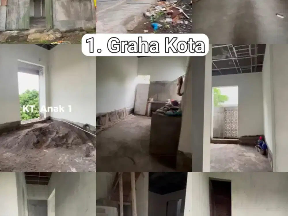 RUMAH 2 LANTAI BANGUNAN BARU HOOK GRAHA KOTA, Sidoarjo