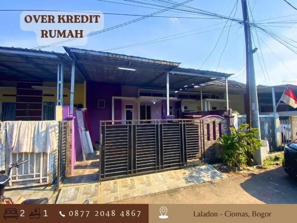 Jual Rmh Over Kredit 79JT sisa 8 Thn lg bs CASH di Mulia Residence dkt IPB