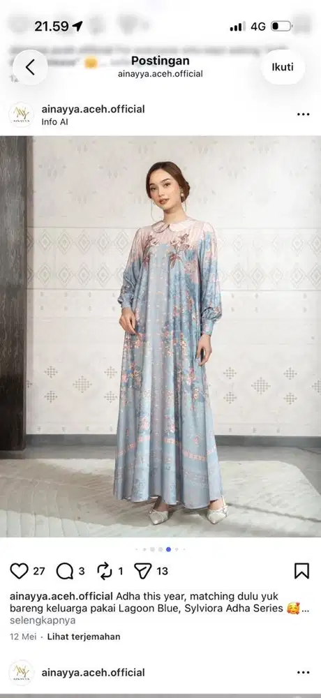 dress ainayya baru