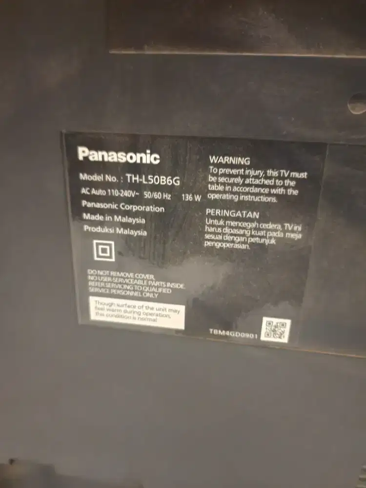 TV Panasonic 50 Inc