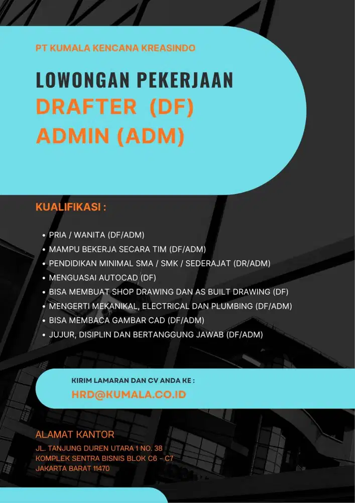 Loker Drafter dan Admin