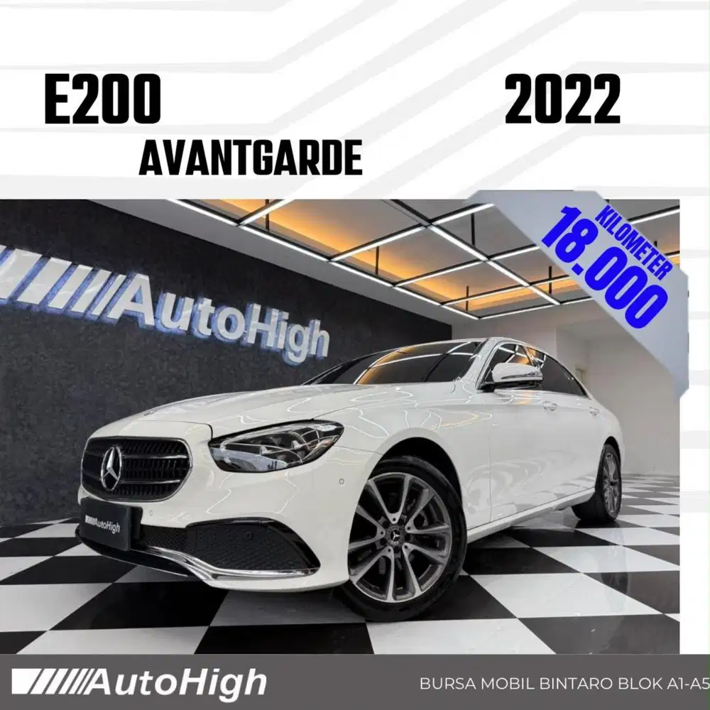 DP10% [Km16.000] E200 Avantgarde 2022 White Reg 2021 #AUTOHIGH
