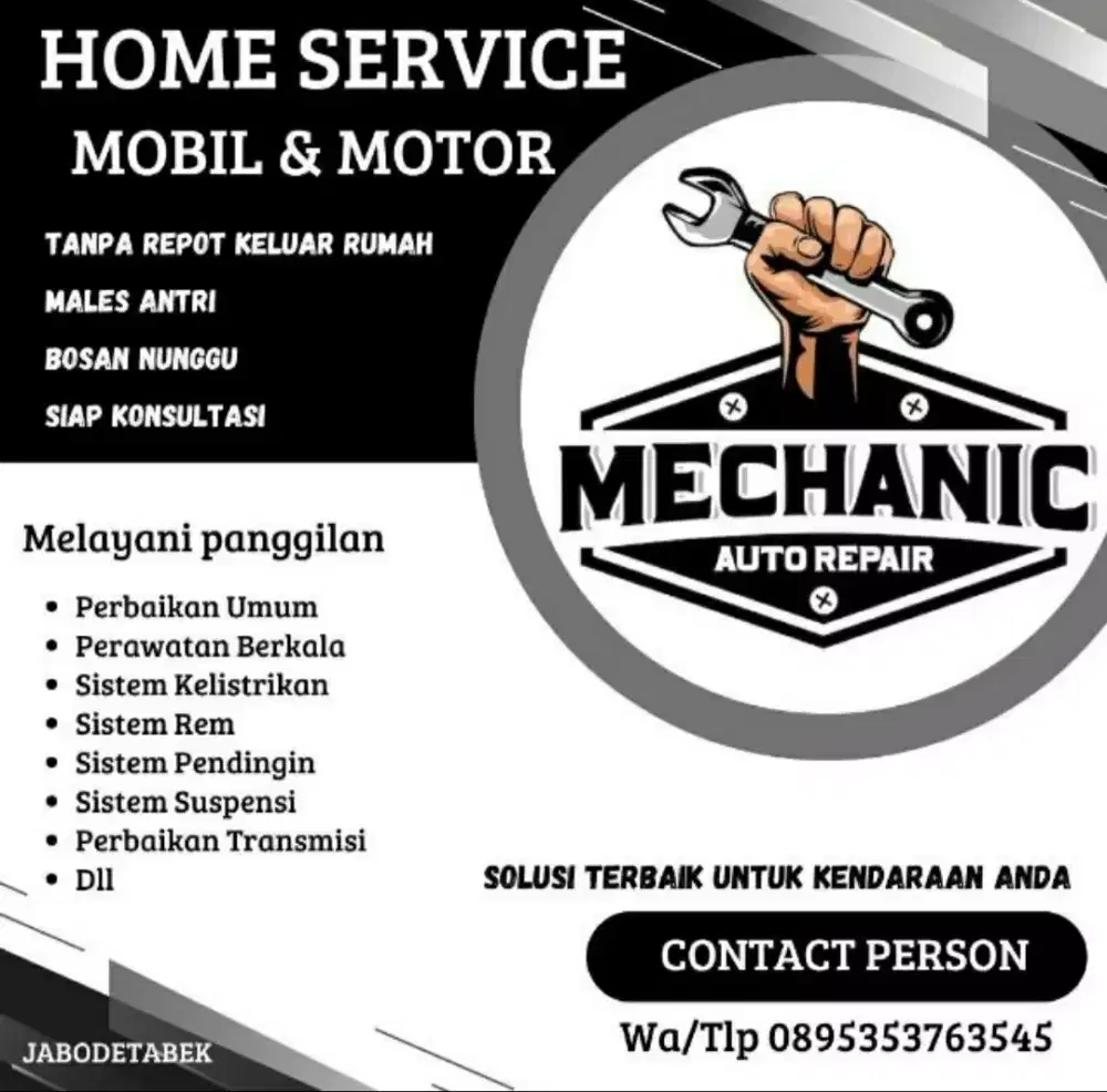 jasa service panggilan  kendaraan mobil dan motor