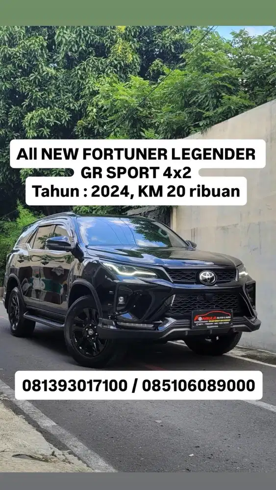 All NEW FORTUNER  LEGENDER GR SPORT 4x2
tahun : 2024, KM 20 ribuan