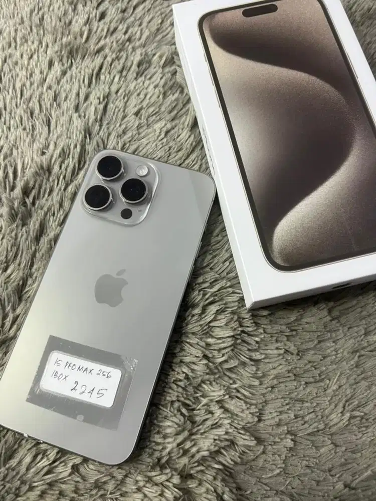 Iphone 15 pro max 256gb ibox fullset oem mulus