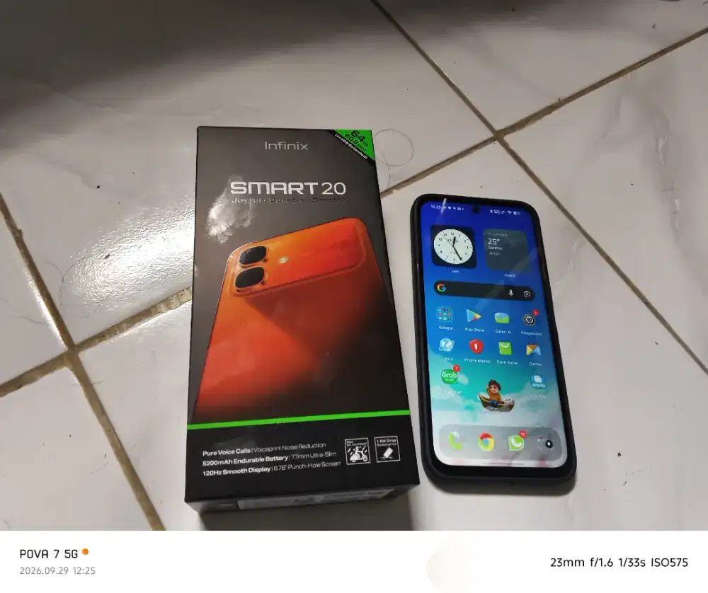 Jual infinix smart 20 baru 2 bln pemakaian.. Komplit fullset no minus