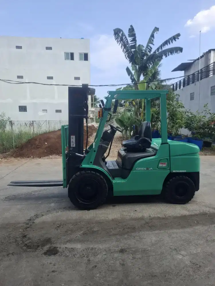 Forklift Mitsubishi 3,5 Ton,Manual,Threelift 5 Meter,Tahun 2020
