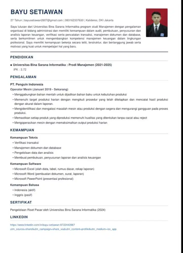 Mencari pekerjaan