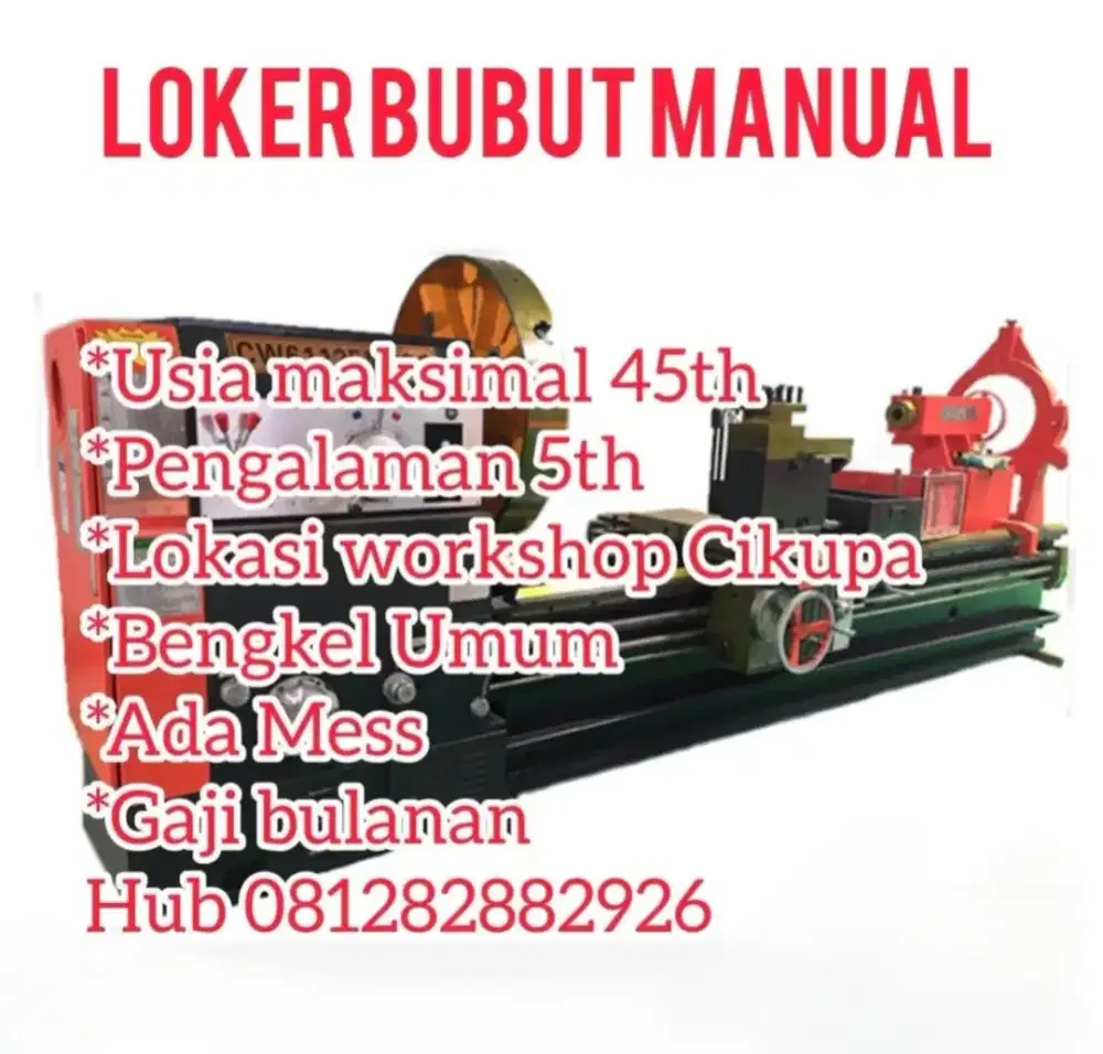 Operator bubut Umum
