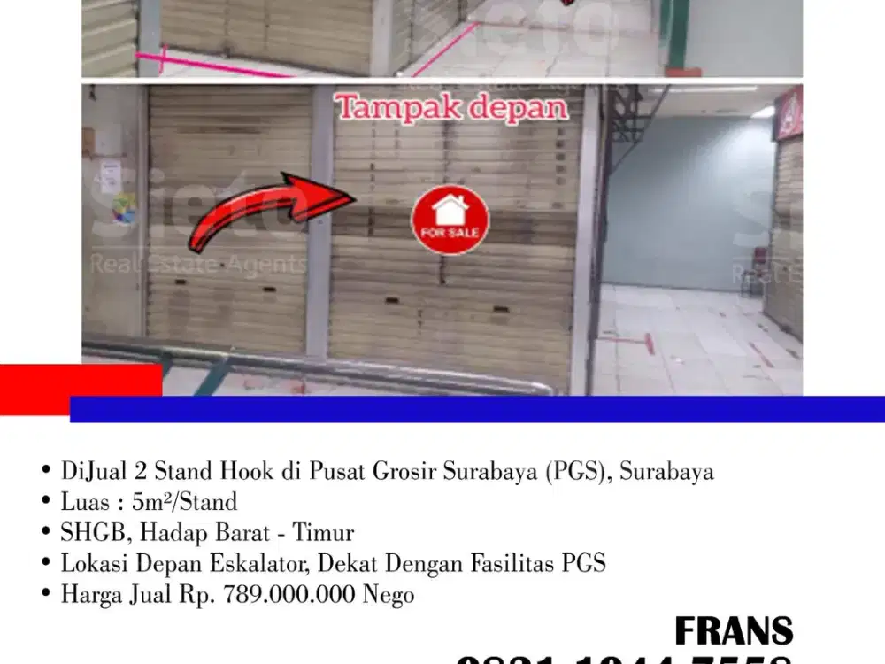 DiJual 2 Stand Hook di Pusat Grosir Surabaya (PGS), di Surabaya