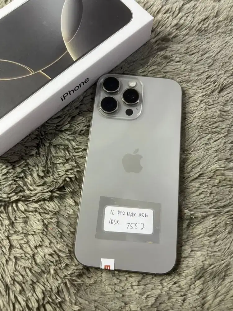 Iphone 16 pro max 256gb ibox fullset oem mulus