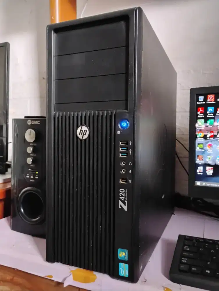 Pc server / workstation HP Z420 / intel xeon + ram 16gb + nvidia gt710