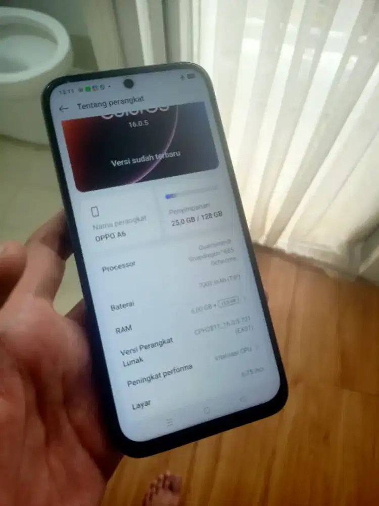 OPPO A6 RAM 6+12/128GB SEEGL ORIGINAL