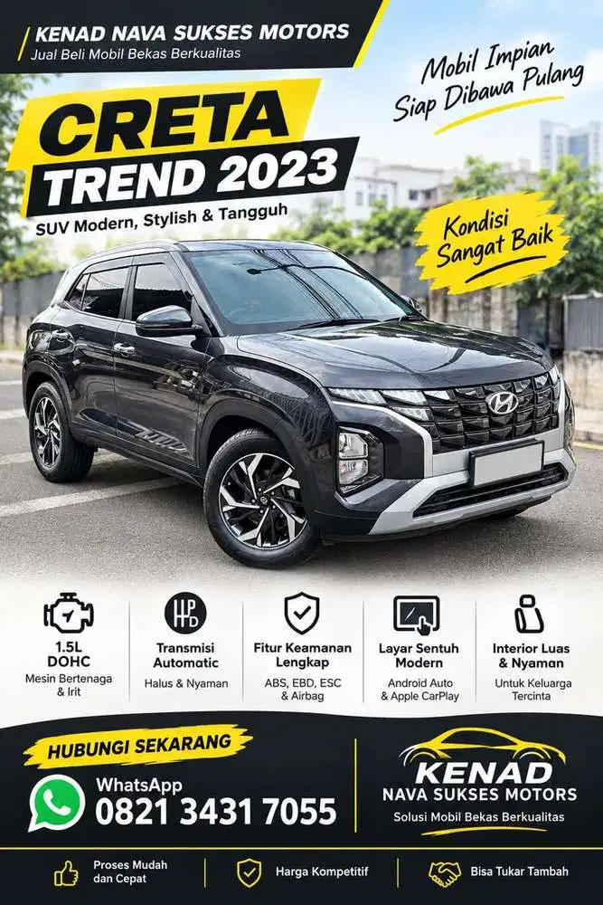 DP menarik 5 juta Hyundai Creta Trend 1.5 AT 2023