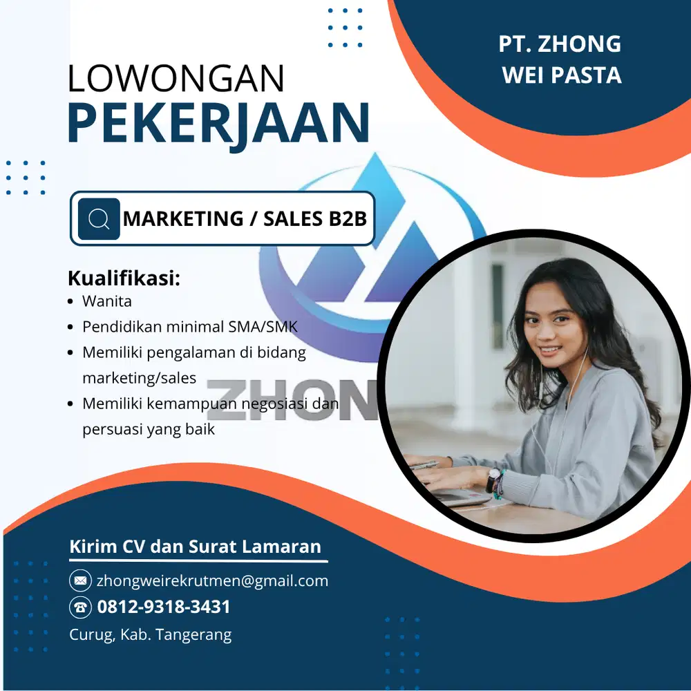 LOWONGAN KERJA SALES B2B (WANITA)