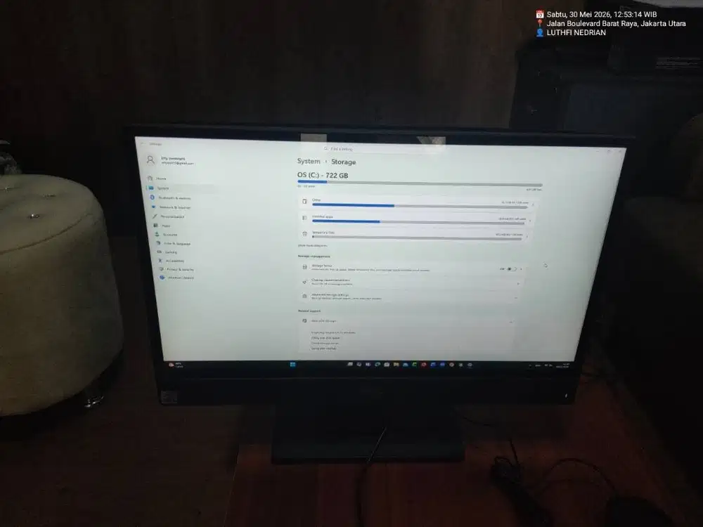 PC Desktop AIO W21B OptiPlex 3280 Intel i5-10500T RAM 8GB HDD 1TB UHD