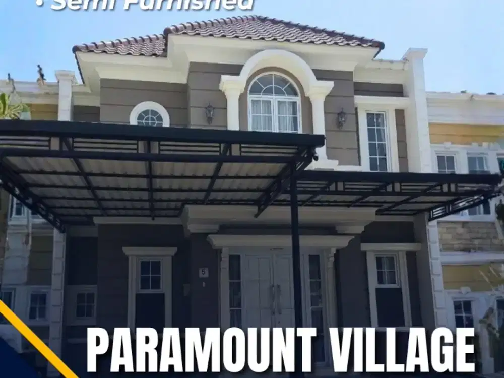 Rumah Semi Furnished di Paramount Village Semarang Barat